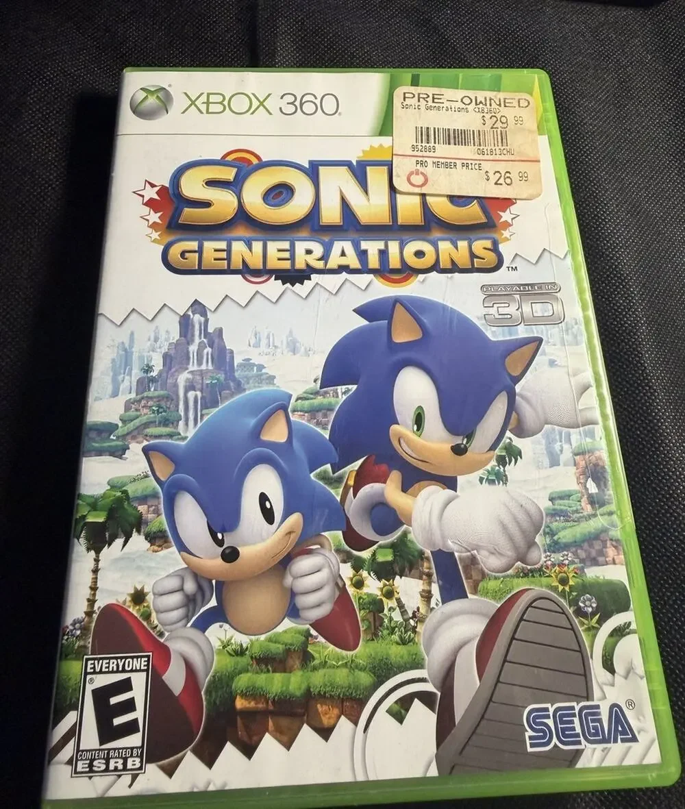 SEGA Sonic Generations (2011) 3D Platformer E Rated NTSC-U/C - Xbox 360